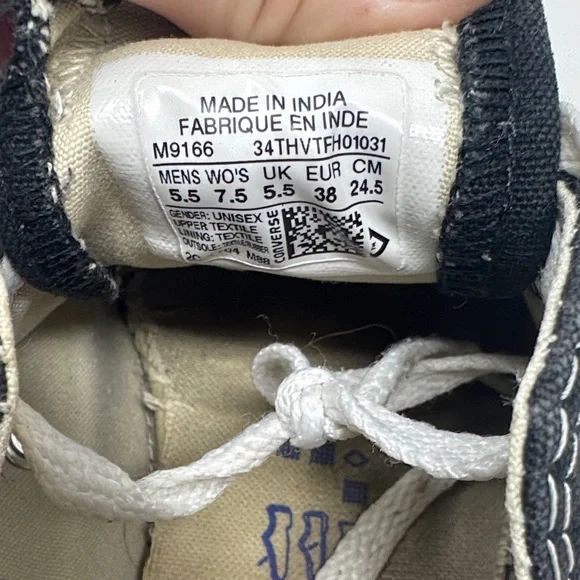 Converse Classic Black and White Canvas Shoes - Picture 2 of 8